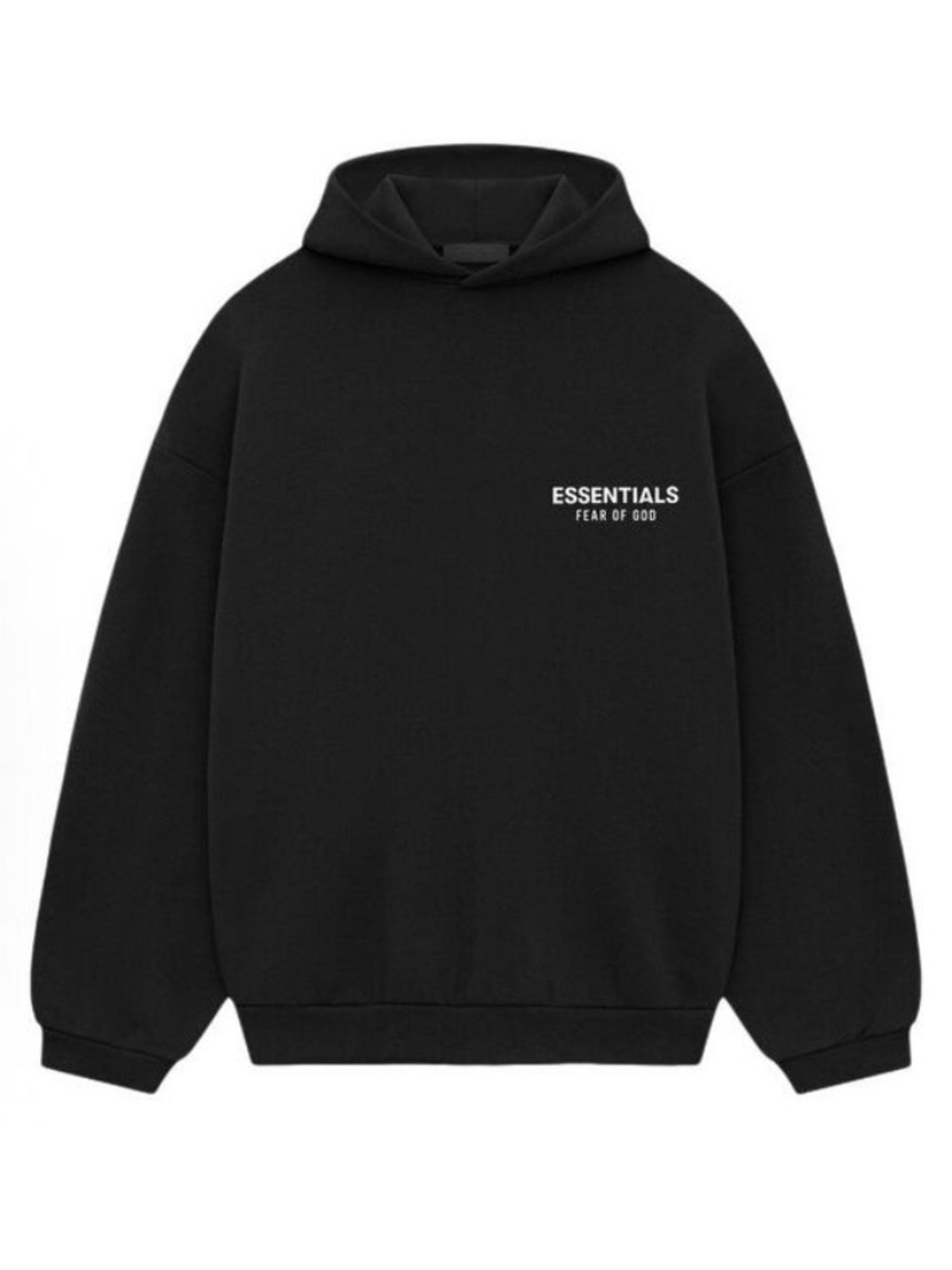 Essentials Fear of God Black Hoodie - Men's Pullover